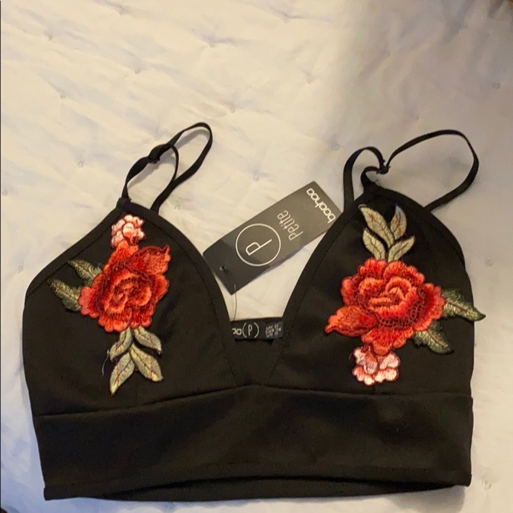 Boohoo Black bralette Small Europe 34 US 2 UK 6